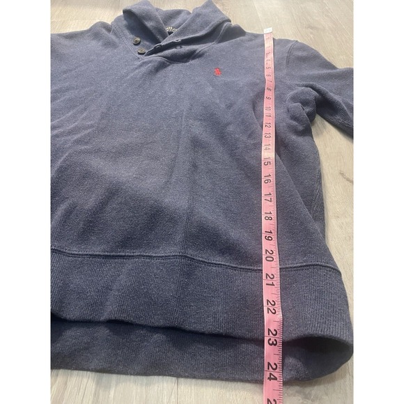 POLO RALPH LAUREN Men Funnel Neck Jumper Pullover Sweater Size M Blue - Picture 5 of 10